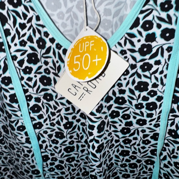 Capelton Road NEW Seaside Beach Dress Mini Fresh Flowers UPF 50+ Swim Coverup S - Picture 5 of 6